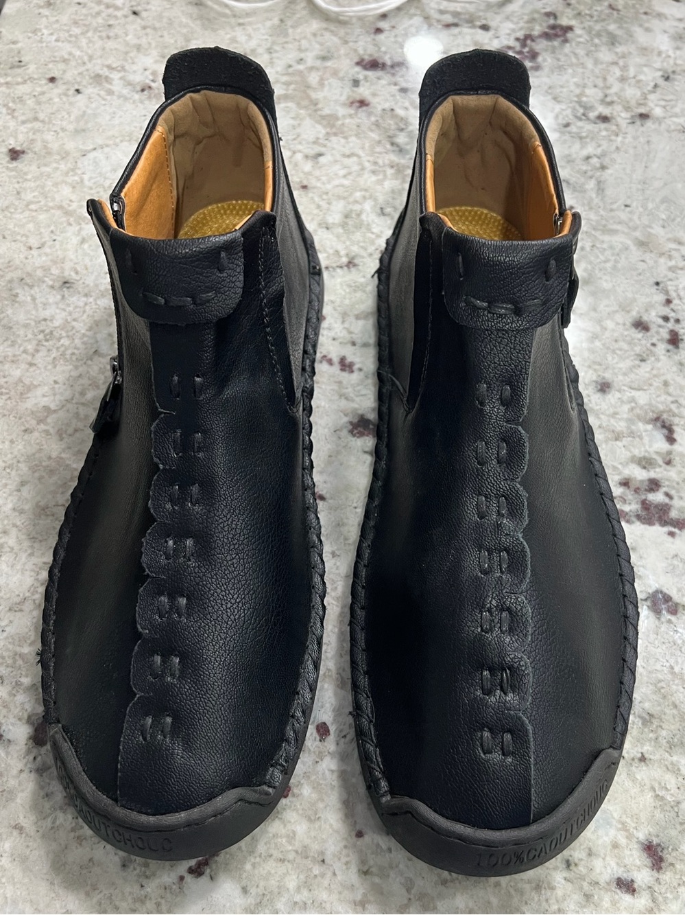 Black Leather Men’s Boots Size 12